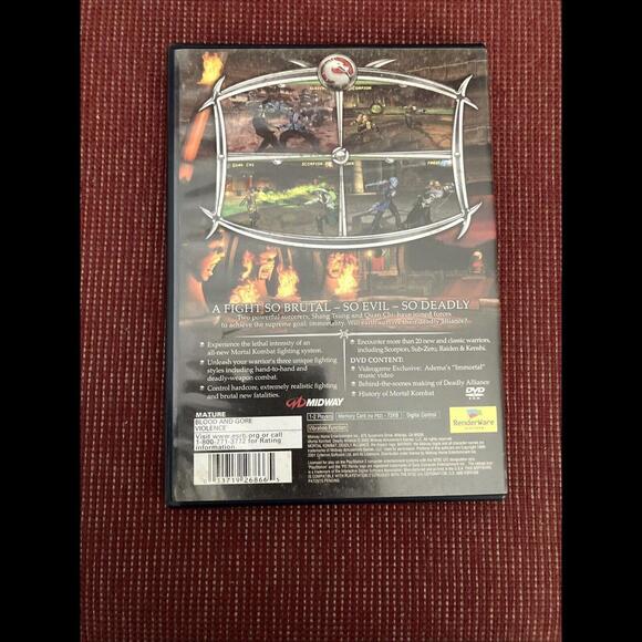 Mortal Kombat Deadly Alliance PS2 PlayStation 2 PS2 CIB Complete & Tested - Picture 5 of 5